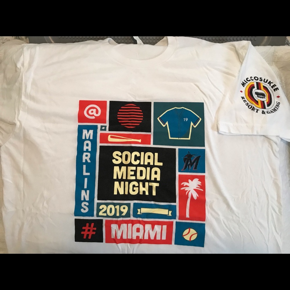 MIAMI MARLINS SOCIAL MEDIA EVENT T-SHIRT